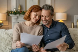 A couple donating to Harmony & Healing before the year end of 2025