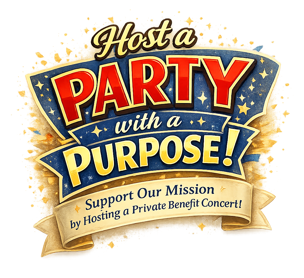 Host a Private Benefit Concert to Support the Mission of Harmony & Healing - graphic